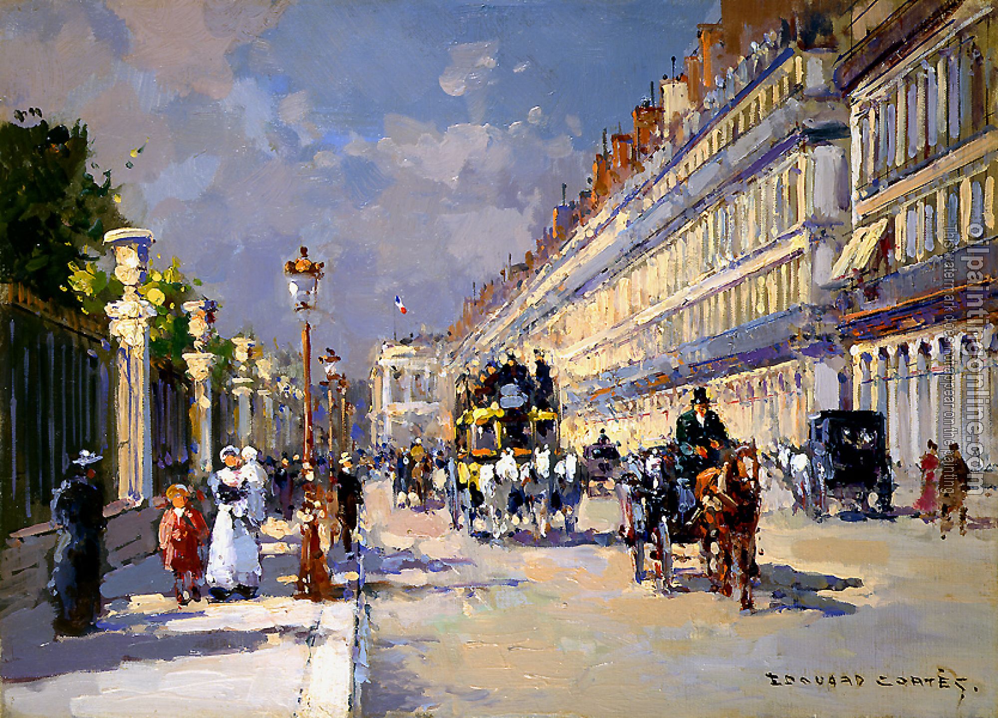 Edouard Cortes - Rue de Rivoli